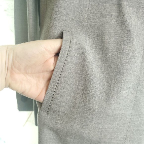 Kasper & Company Womens Gray Single Breasted Four Button Blazer Jacket Size 12 - Picture 3 of 12
